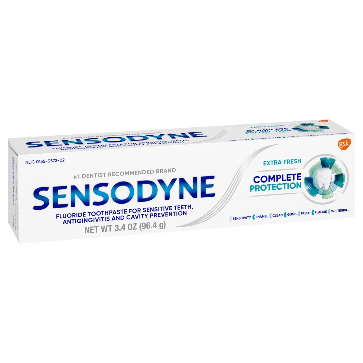slide 2 of 9, Sensodyne Complete Protection Extra Fresh Toothpaste, 3.4 oz