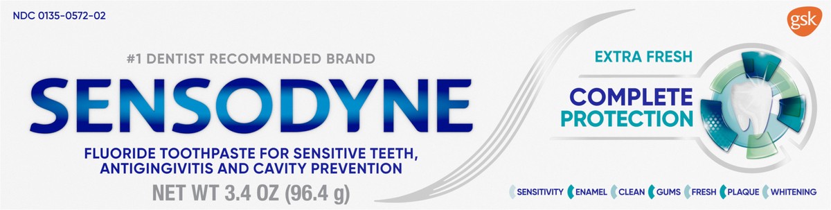 slide 6 of 9, Sensodyne Complete Protection Extra Fresh Toothpaste, 3.4 oz
