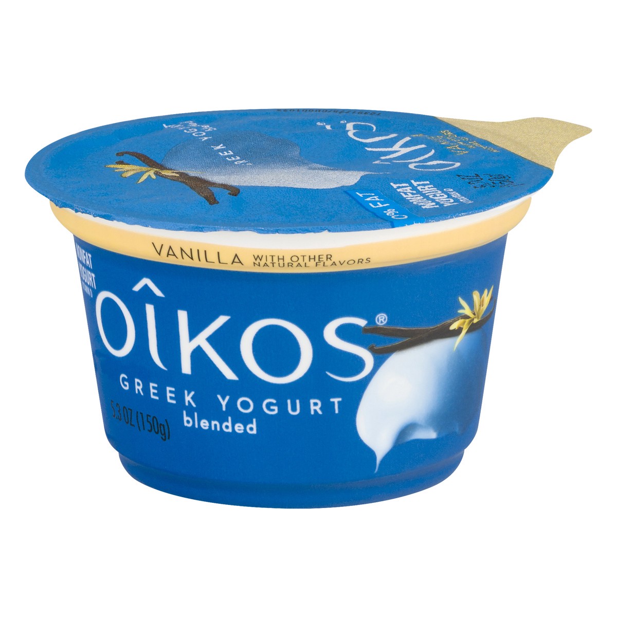 slide 10 of 10, Oikos Nonfat Vanilla Greek Yogurt, 5.3 oz