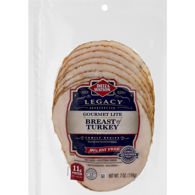 slide 1 of 1, Dietz & Watson Gourmet Lite Turkey Breast 7 oz, 7 oz