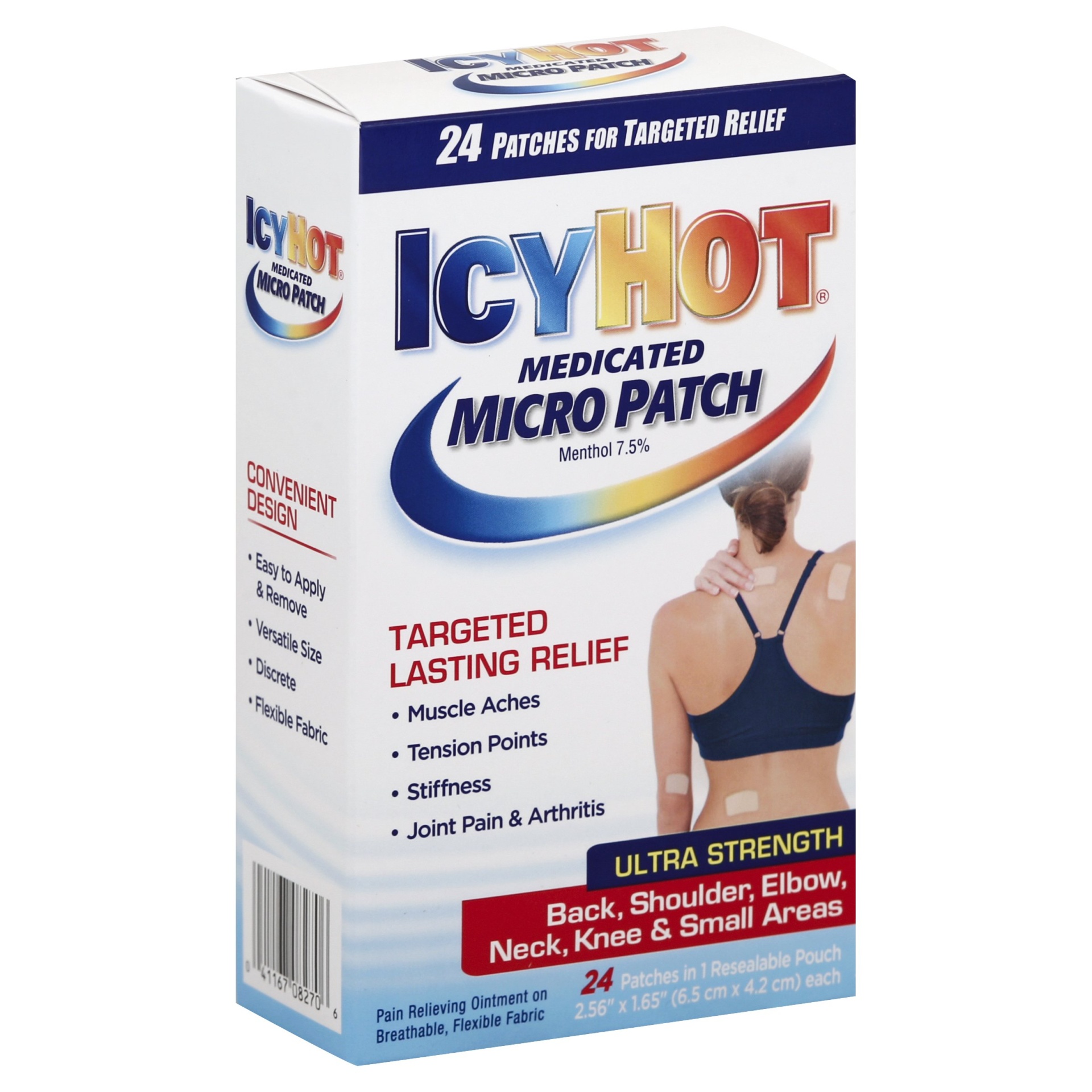 slide 1 of 1, Icy Hot Medicated Micro Patch, 24 ct