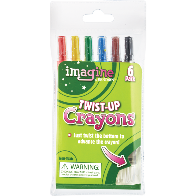 slide 1 of 1, Bendon Twist-Up Crayons, 6 ct