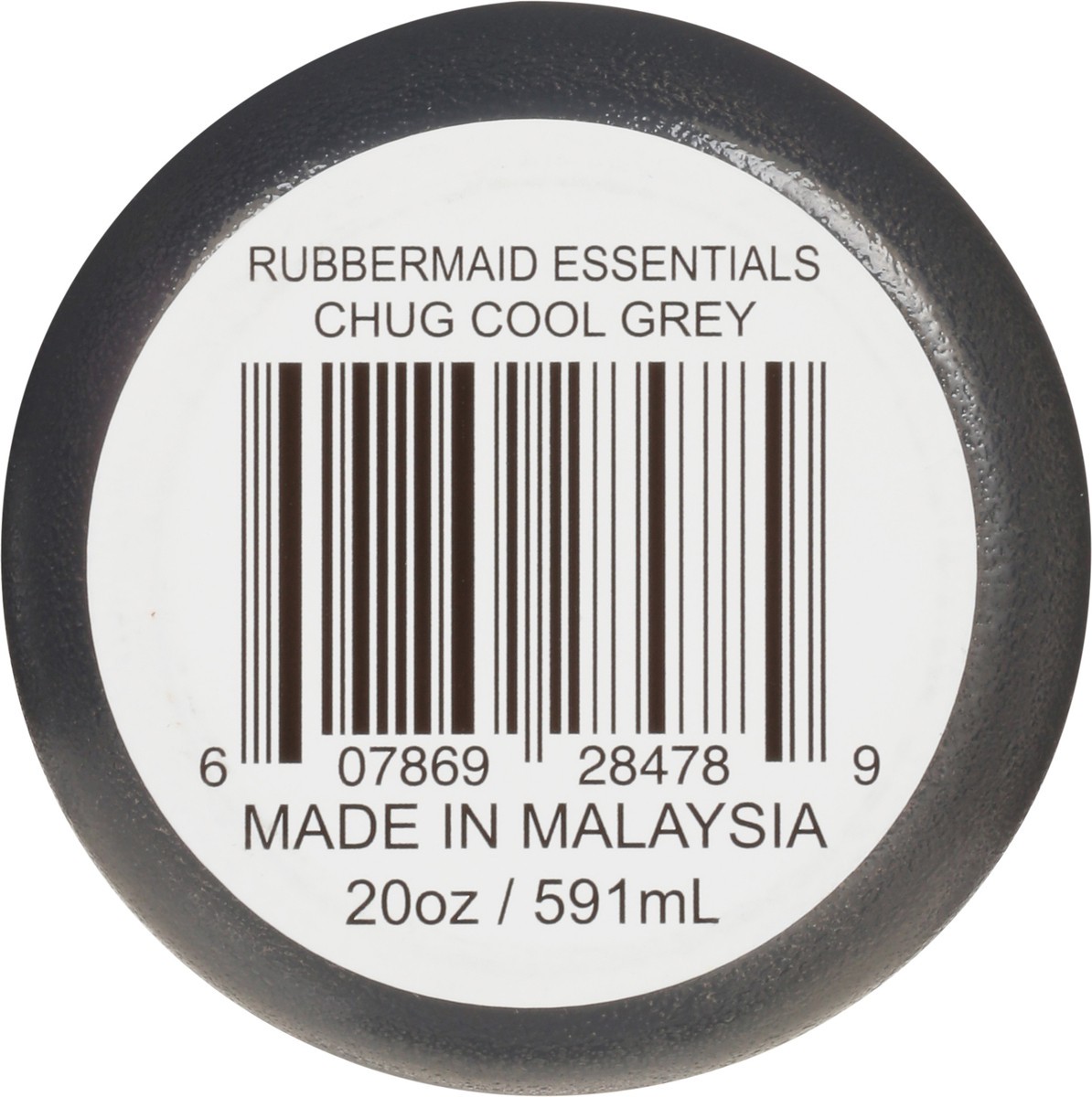 slide 7 of 9, Rubbermaid 20 Ounces Chug Cool Gray Essentials Water Bottle 1 ea, 1 ct