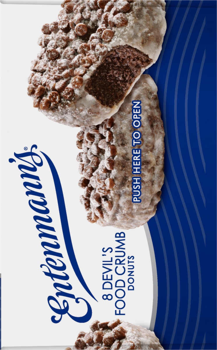 slide 6 of 6, Entenmann's Donut Devil Food Crumb, 8 ct