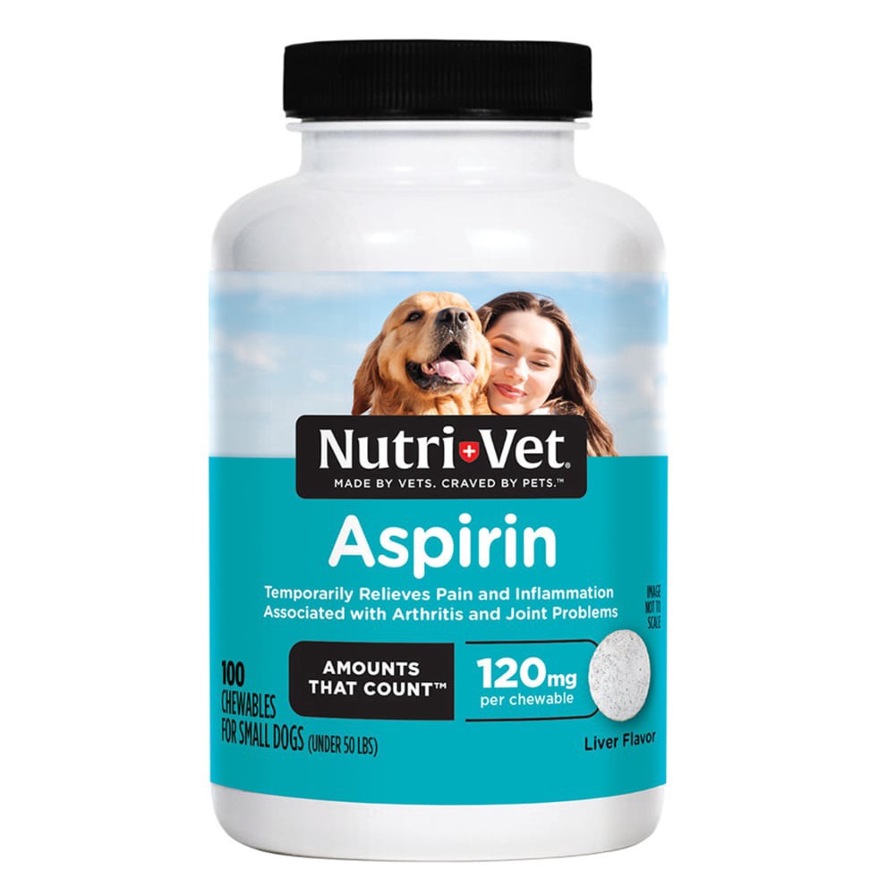 slide 1 of 1, Nutri-Vet Nutritionals K-9 Aspirin for Small Dogs, 100 ct
