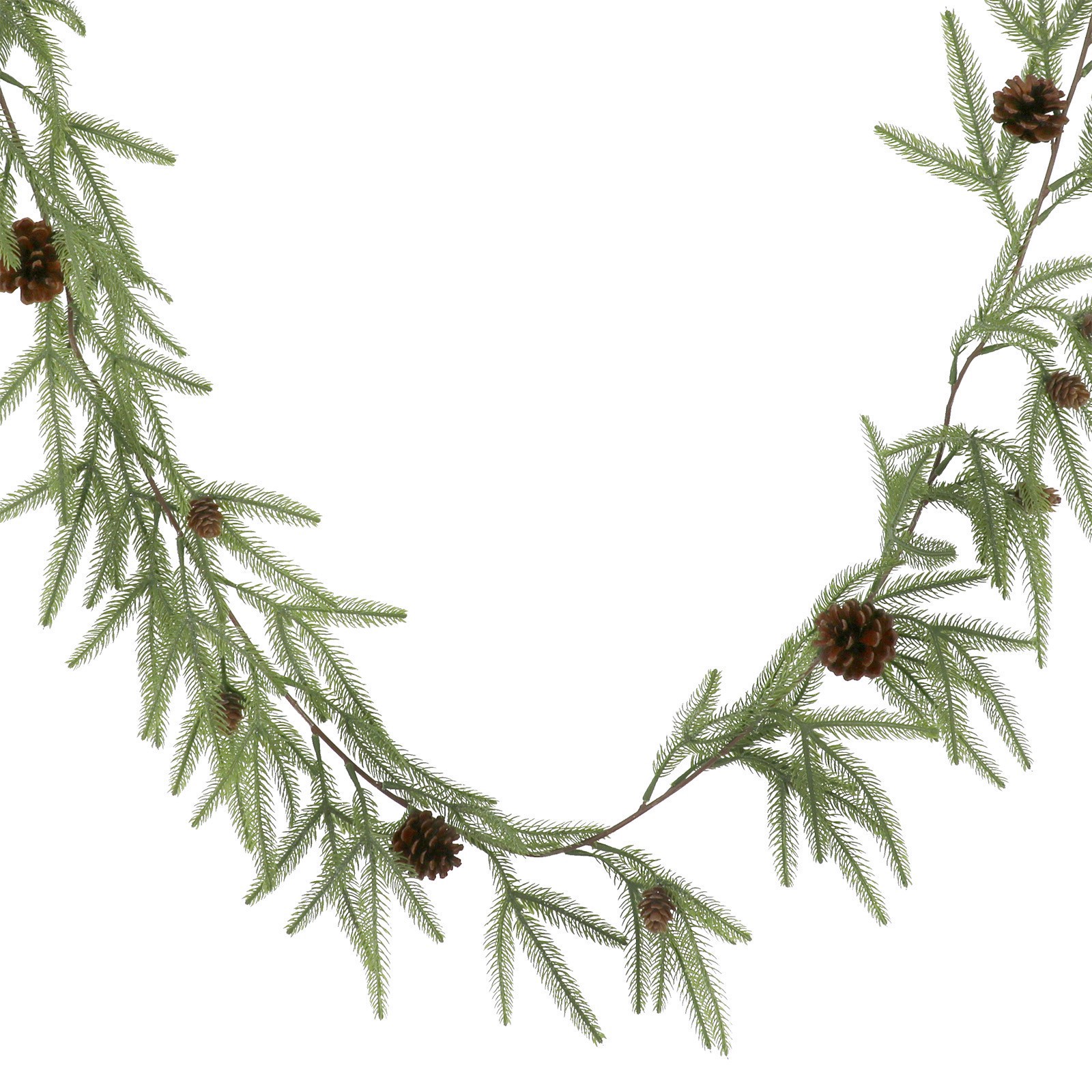 slide 2 of 2, 6ft. Green Soft Pine & Pinecone Garland By Ashland, 6 ft