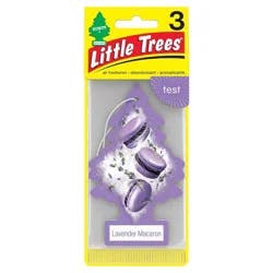 Little Trees Car Air Freshener Lavender Macaron, 3 ct