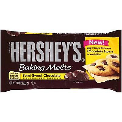 slide 1 of 1, Hershey's Hersheys Baking Melts Semisweet Chocolate, 10 oz