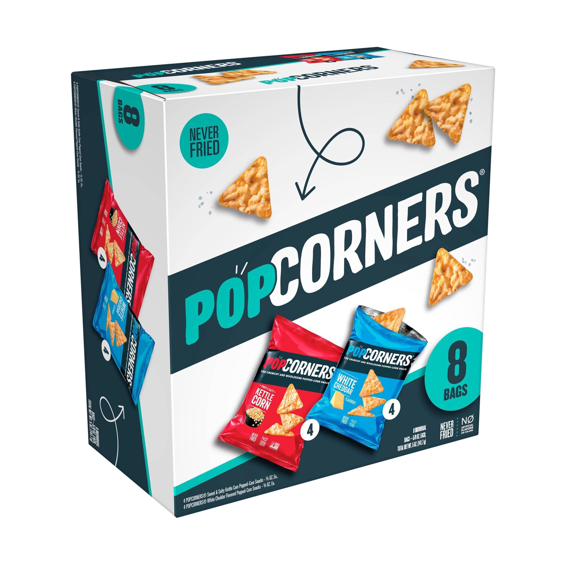 slide 2 of 4, PopCorners Corn Snacks Variety Pack 5/8 Oz, 8 Count, 8 ct