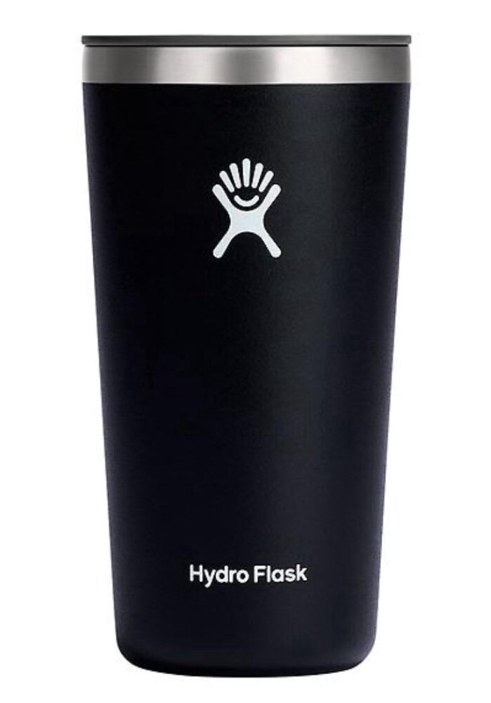 slide 1 of 1, Hydro Flask Black Stainless Steel All Around Tumbler, 20 oz