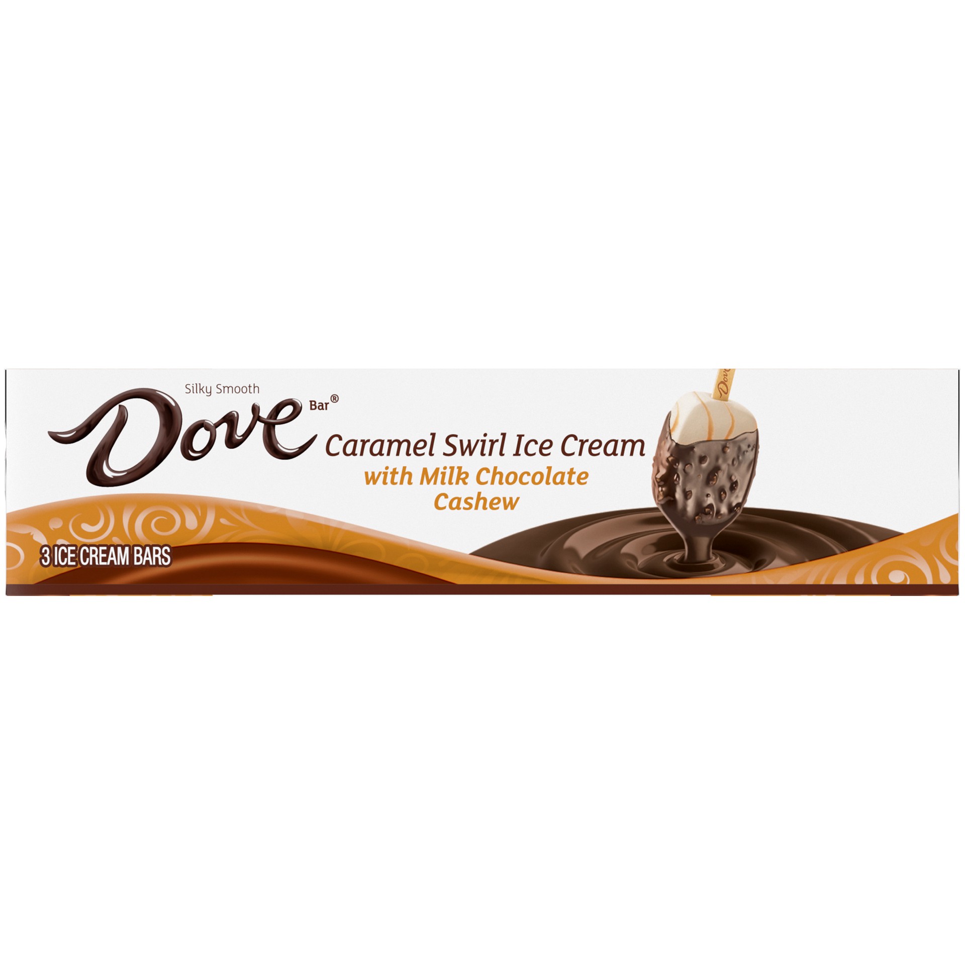 slide 2 of 4, Dove Vanilla Ice Cream with Caramel Milk Chocolate Cashews - 3pk, 7.64 oz