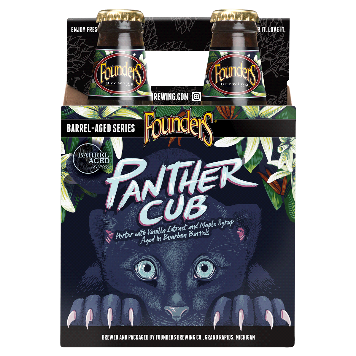 slide 5 of 5, Founders Brewing Co. Panther Cub Bottles, 12 oz