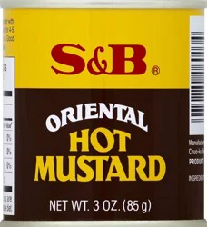 S&B Hot Mustard 3 oz