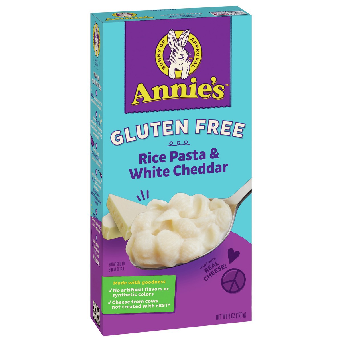 slide 2 of 9, Annie's Gluten Free Rice Pasta & White Cheddar, 6 oz