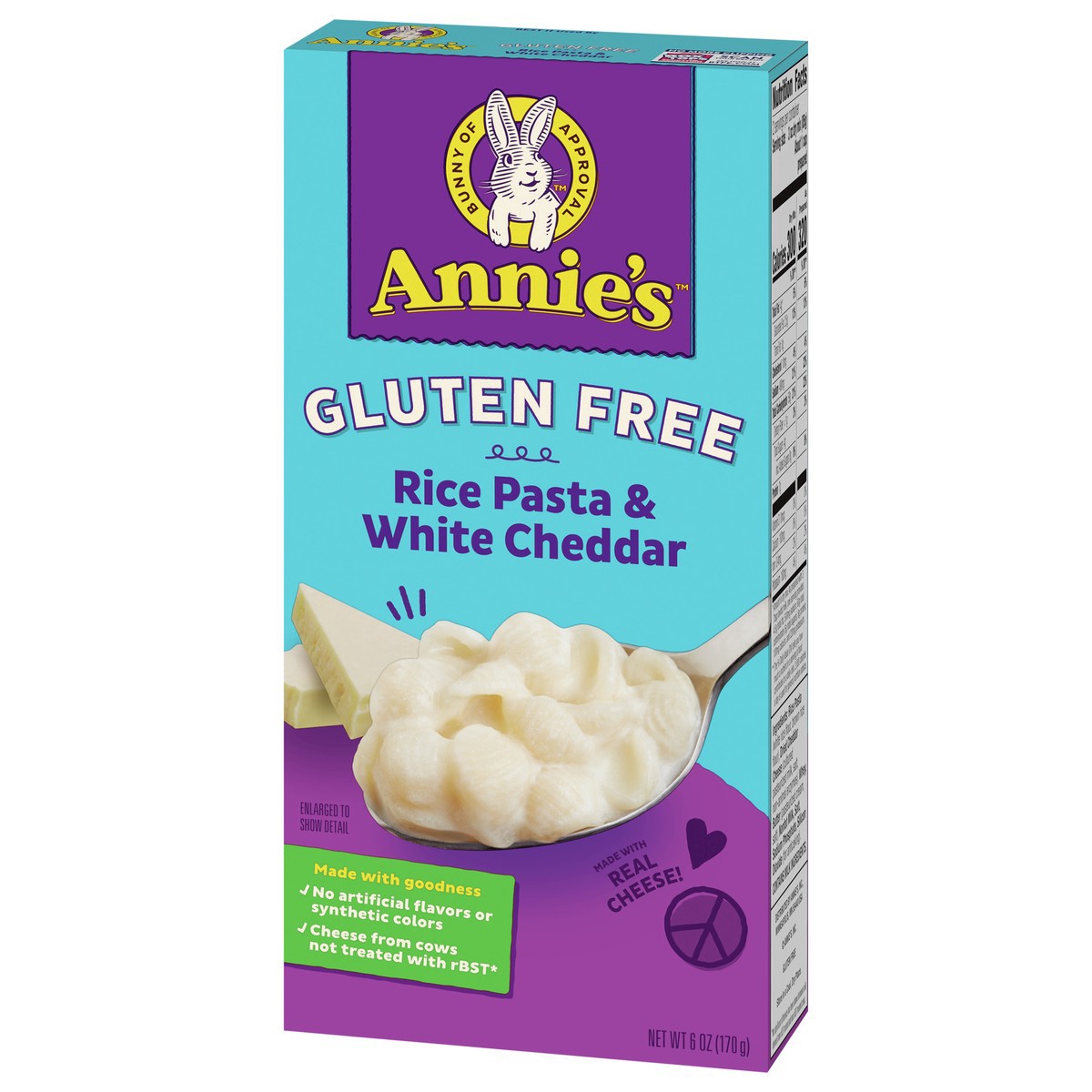 slide 3 of 9, Annie's Gluten Free Rice Pasta & White Cheddar, 6 oz