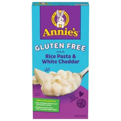 Annie's Gluten Free Rice Pasta and White Cheddar, Made with Real Cheese, 6 oz