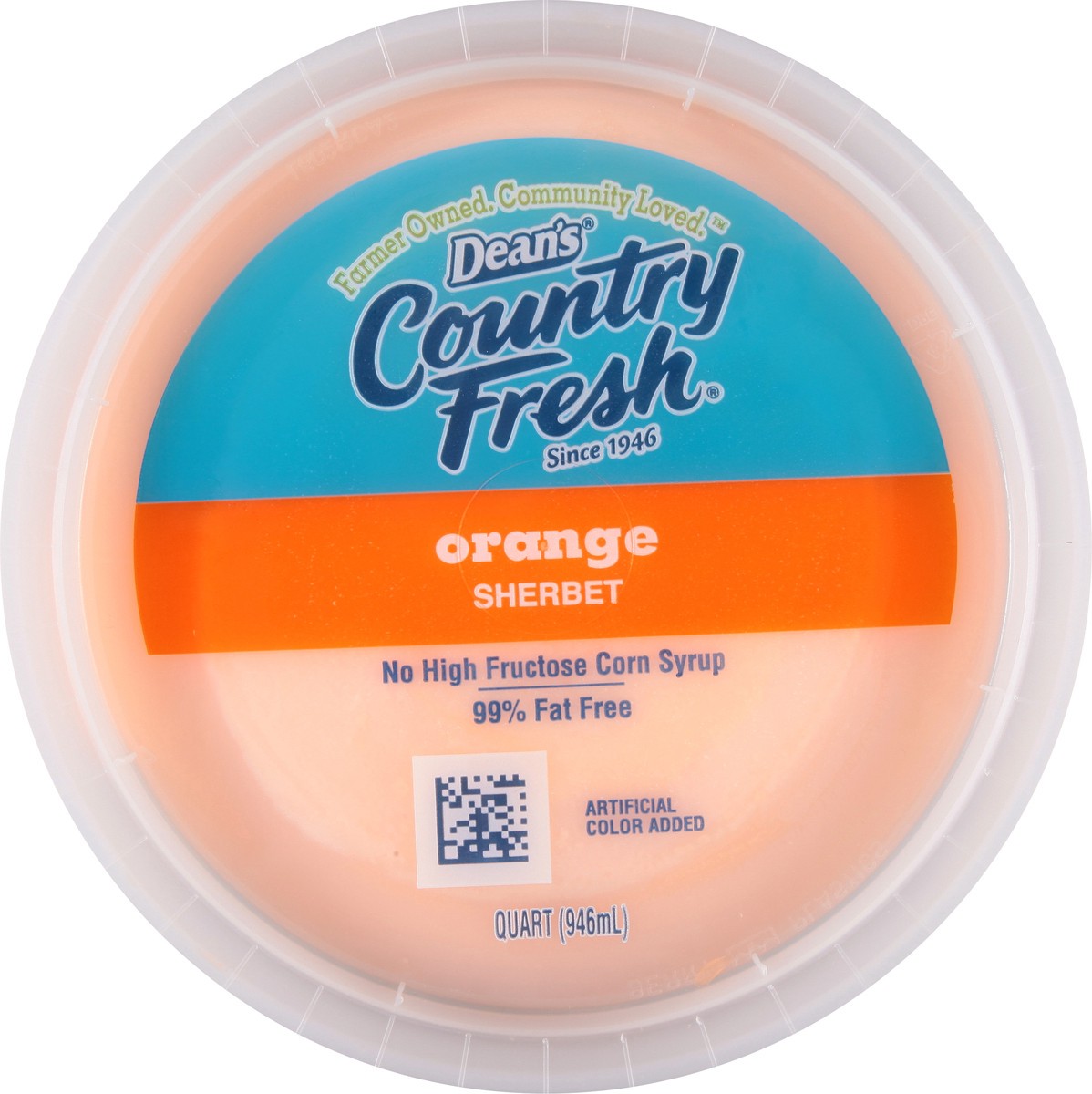 slide 7 of 13, Country Fresh Orange Sherbet 1 qt, 1 qt