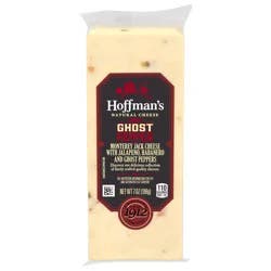 Hoffman's Ghost Pepper Monterey Jack Cheese with Jalapeno, Habanero & Ghost Peppers, 7 oz Block