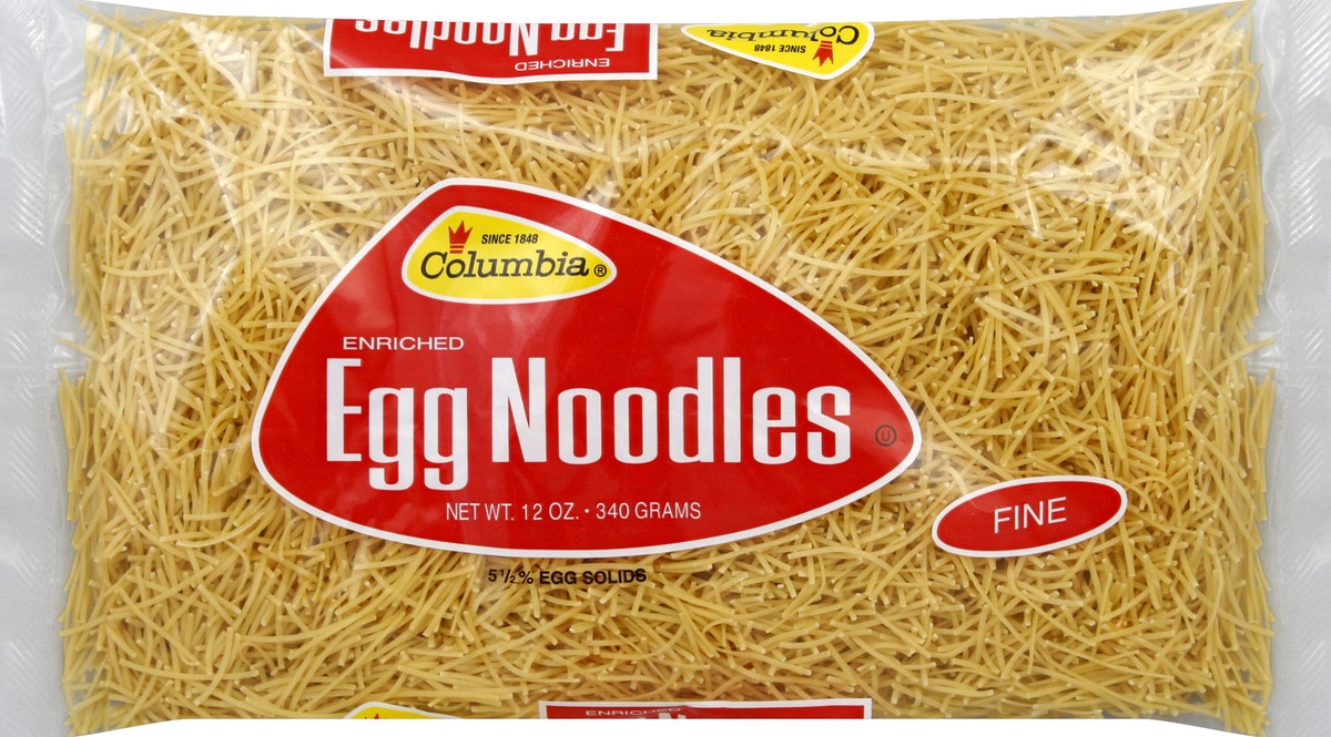 slide 5 of 5, Columbia Fine Egg Noodles, 12 oz