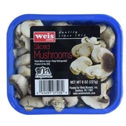 Sliced White Mushrooms
