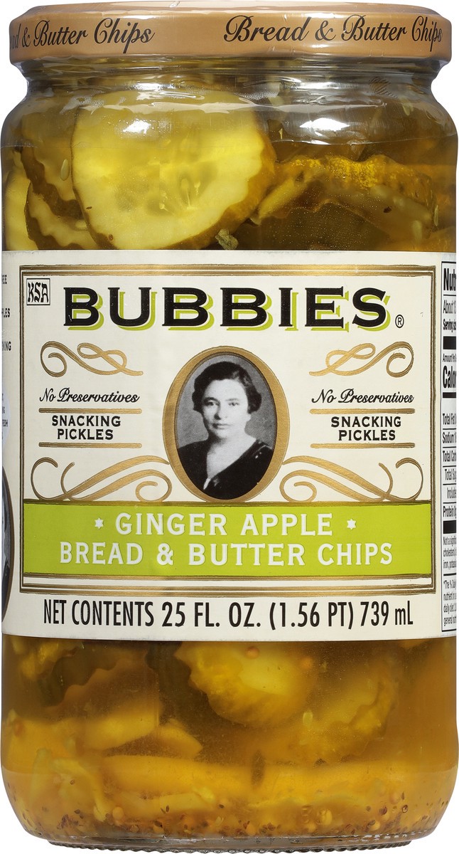 slide 12 of 14, Bubbies Ginger Apple Bread & Butter Chips 25 fl oz, 25 fl oz