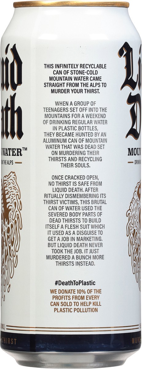 slide 2 of 7, Liquid Death Mountain Water- 16.9 fl oz, 16.9 fl oz