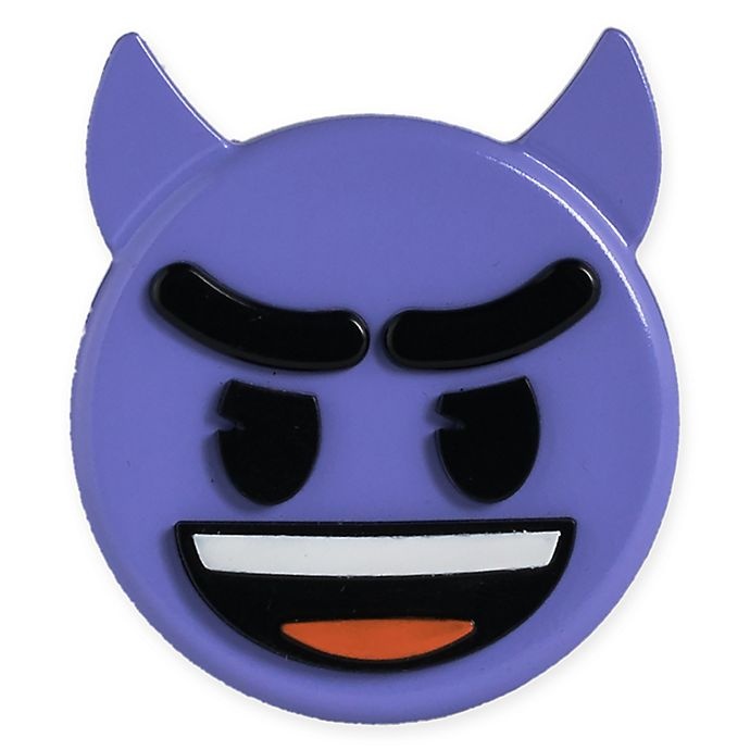 slide 1 of 1, SpaRoom Devil Emoji Spicy Citrus Air Freshener - Purple, 0.8 oz