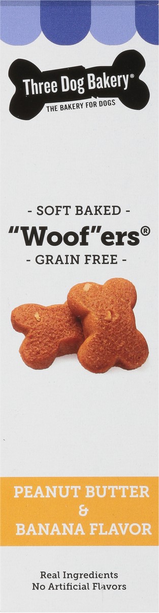 slide 13 of 13, Three Dog Bakery Woofers Peanut Butter & Banana Flavors Treats for Dogs 13 oz, 13 oz