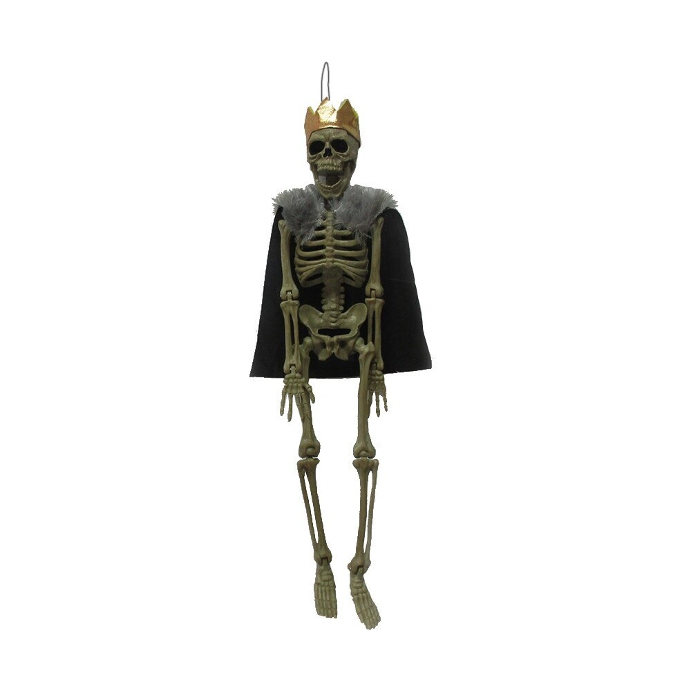 slide 1 of 1, Holiday Home Hanging King Skeleton, 16 in