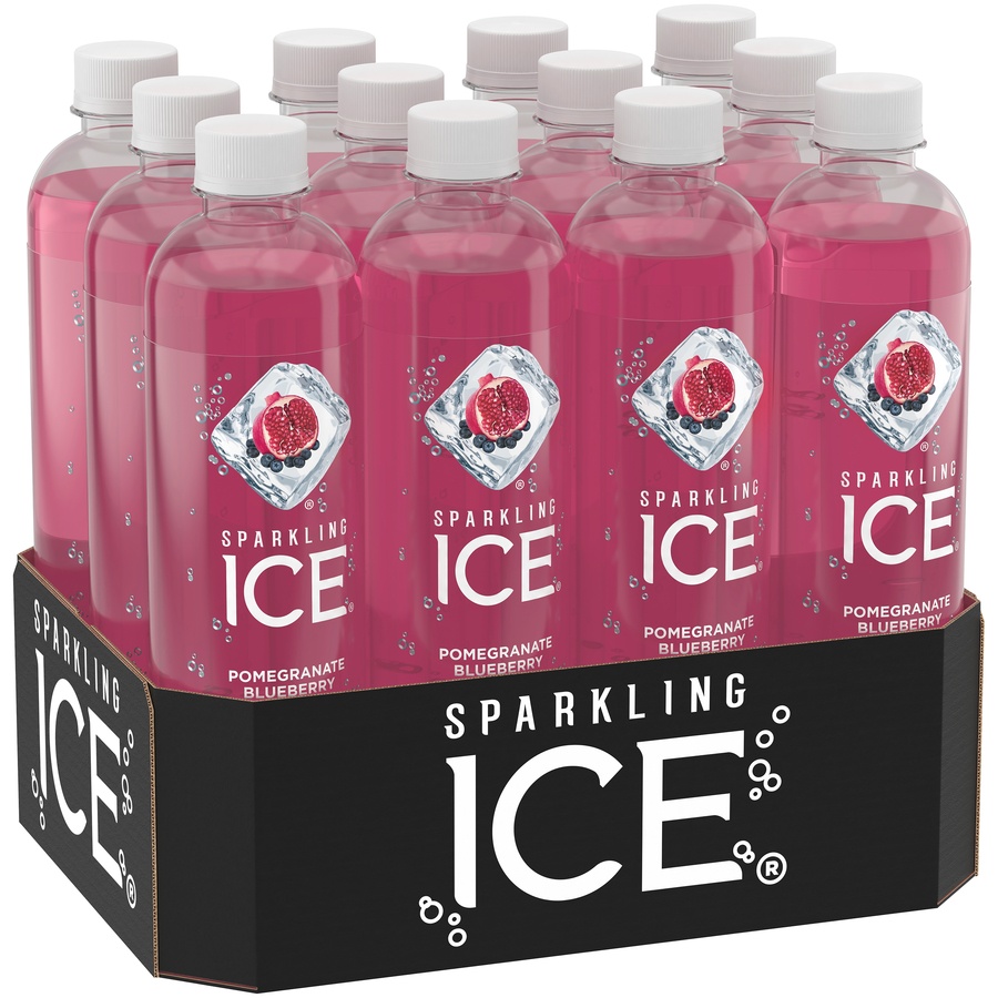 slide 2 of 8, Sparkling ICE Pomegranate Blueberry Sparkling Water, 12 ct; 17 fl oz