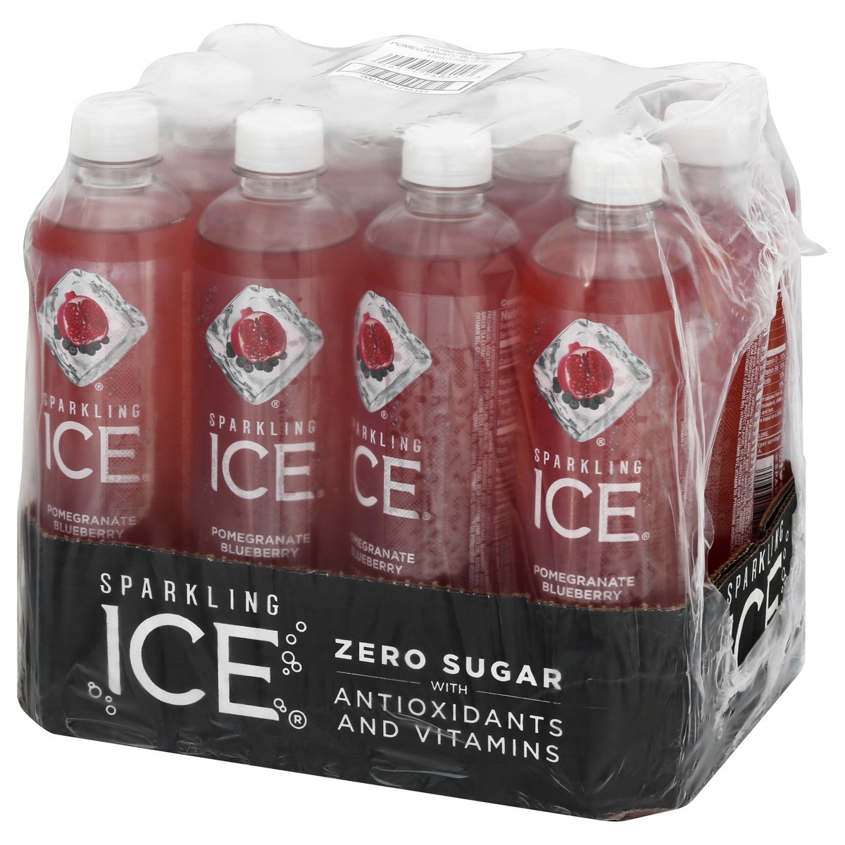 slide 4 of 8, Sparkling ICE Zero Sugar Pomegranate Blueberry Sparkling Water 12 - 17 fl oz Bottles, 12 ct