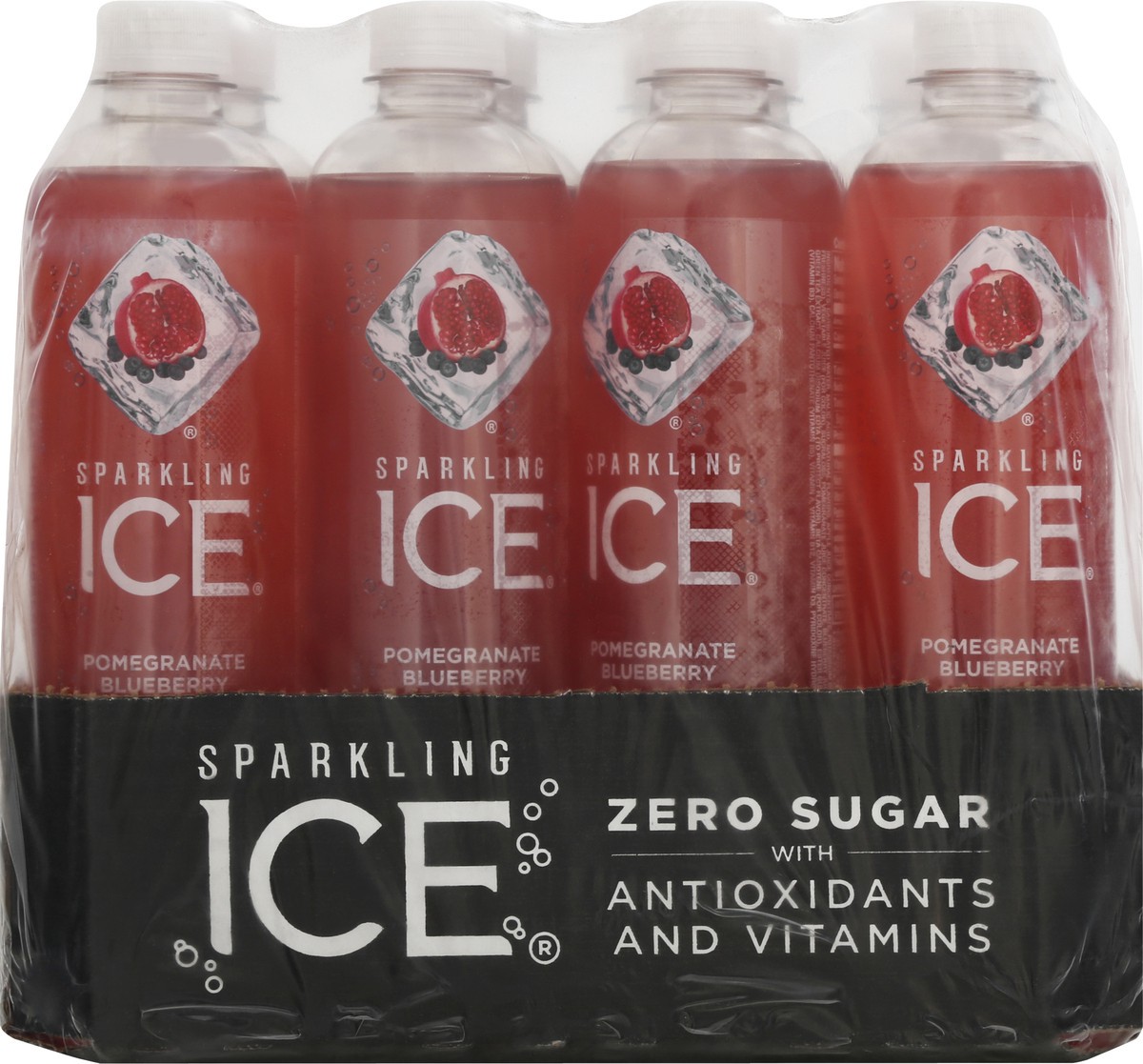 slide 5 of 8, Sparkling ICE Zero Sugar Pomegranate Blueberry Sparkling Water 12 - 17 fl oz Bottles, 12 ct