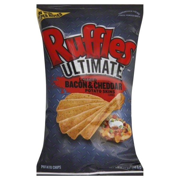 slide 1 of 1, Ruffles Ult Loaded Bacon Ched, 2.5 oz