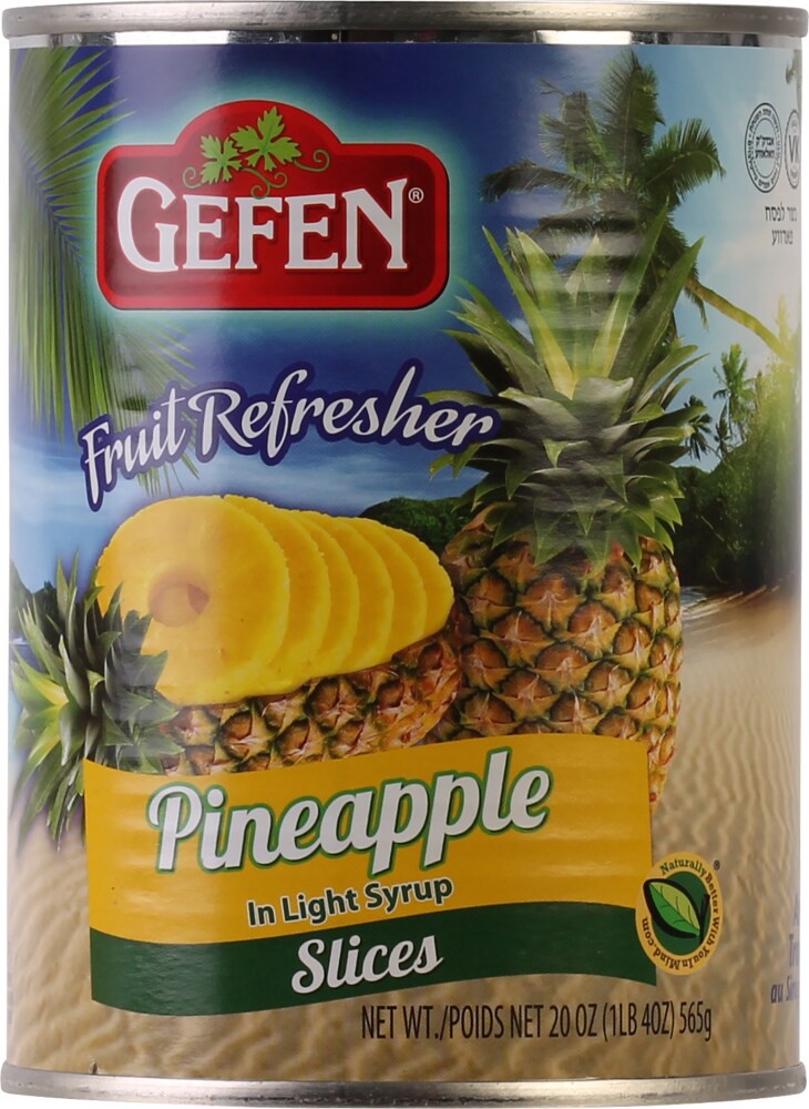 slide 1 of 2, Gefen Pineapple Slices, 20 oz