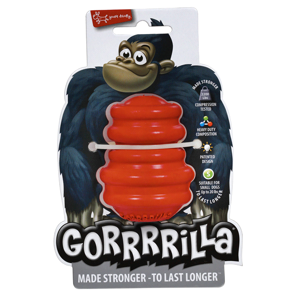 slide 1 of 2, MultiPet International Gorrrrilla Dog Toy Made Stronger To Last Longer, 2.5 in