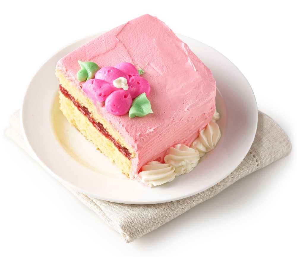 slide 4 of 4, Bakery Fresh Goodness Rose And Daisy Raspberry Filling Sheet Cake, 71 oz