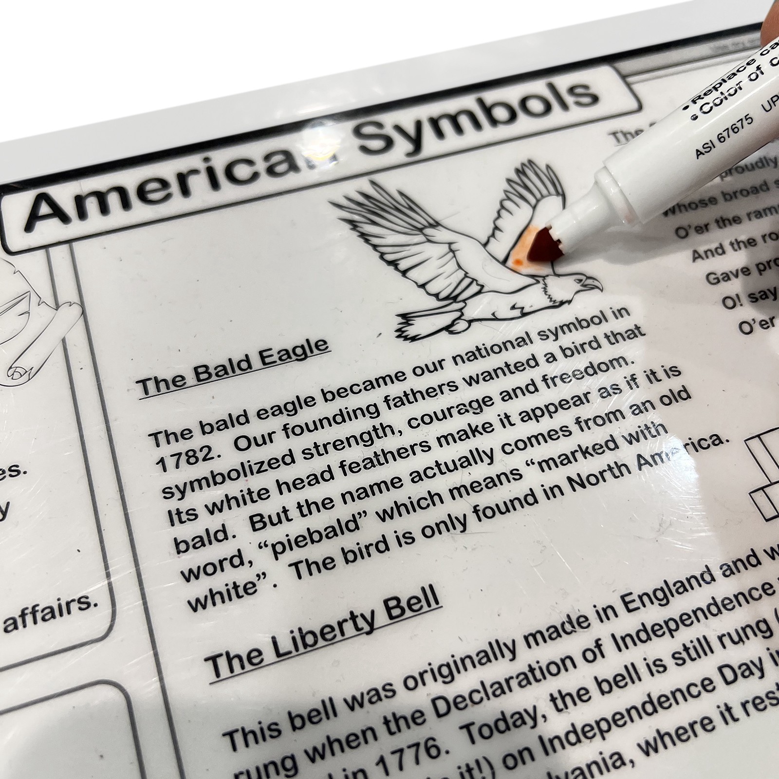 slide 2 of 7, Tot Talk U.s. Presidents Placemat, 17.5 in x 11.5 in