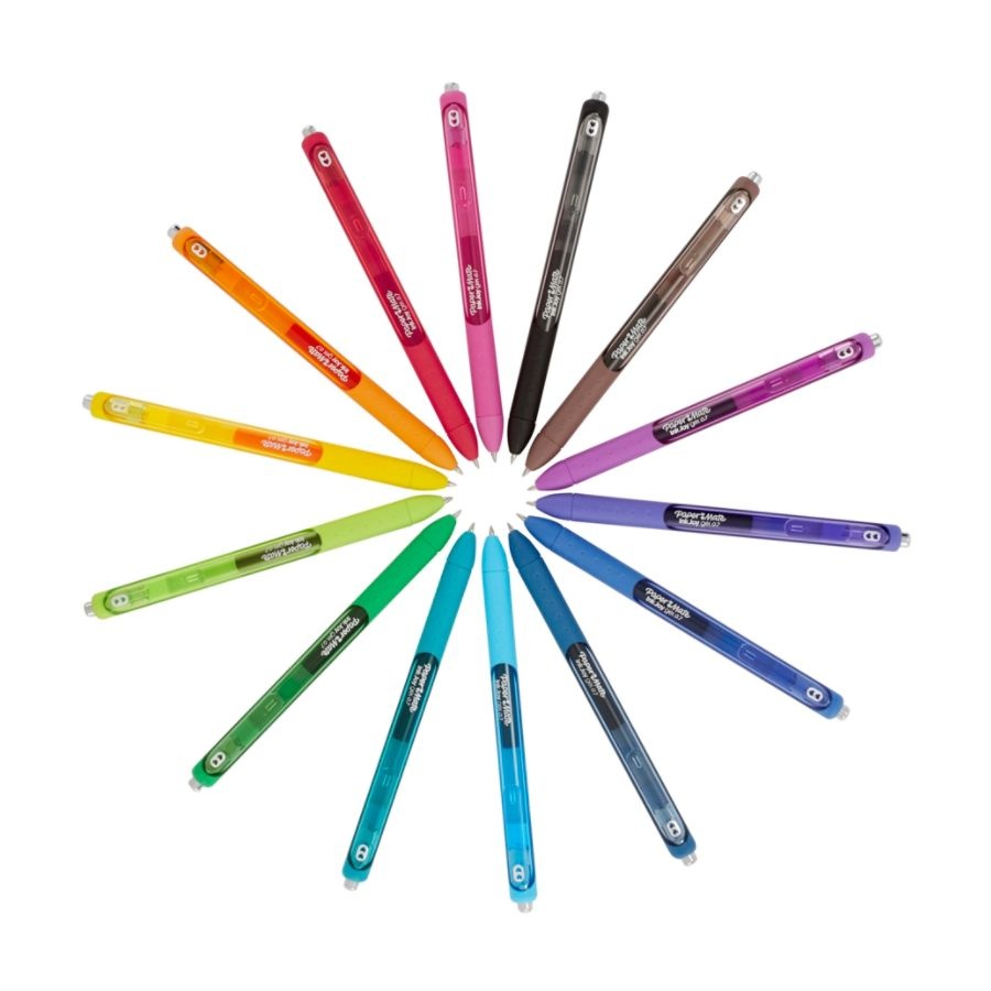 slide 8 of 10, Paper Mate Inkjoy Retractable Gel Pens, Medium Point Black Barrels, Assorted Ink Colors, 3 ct