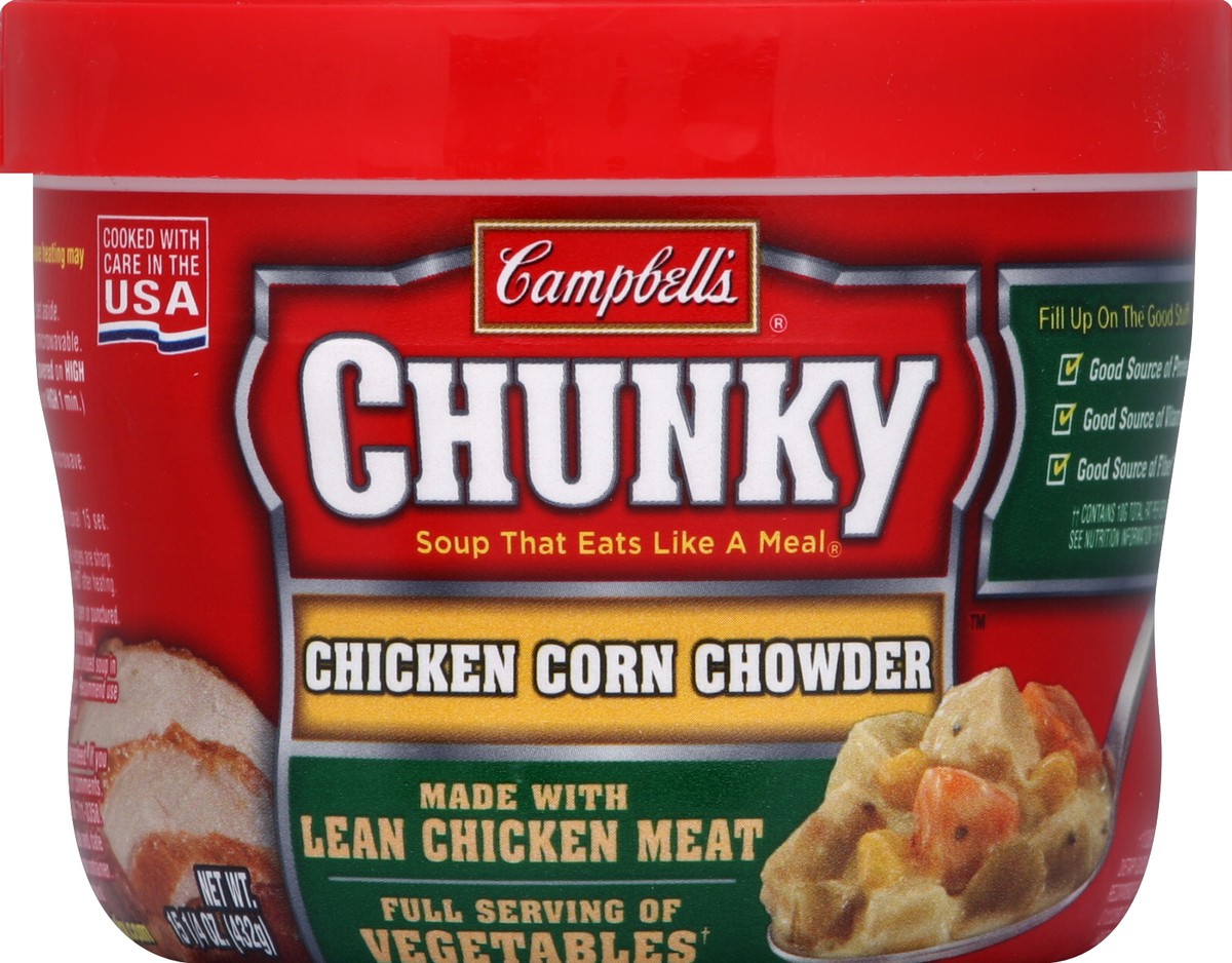 slide 5 of 6, Campbell's Chunky Chicken Corn Chowder Soup, 15.25 oz