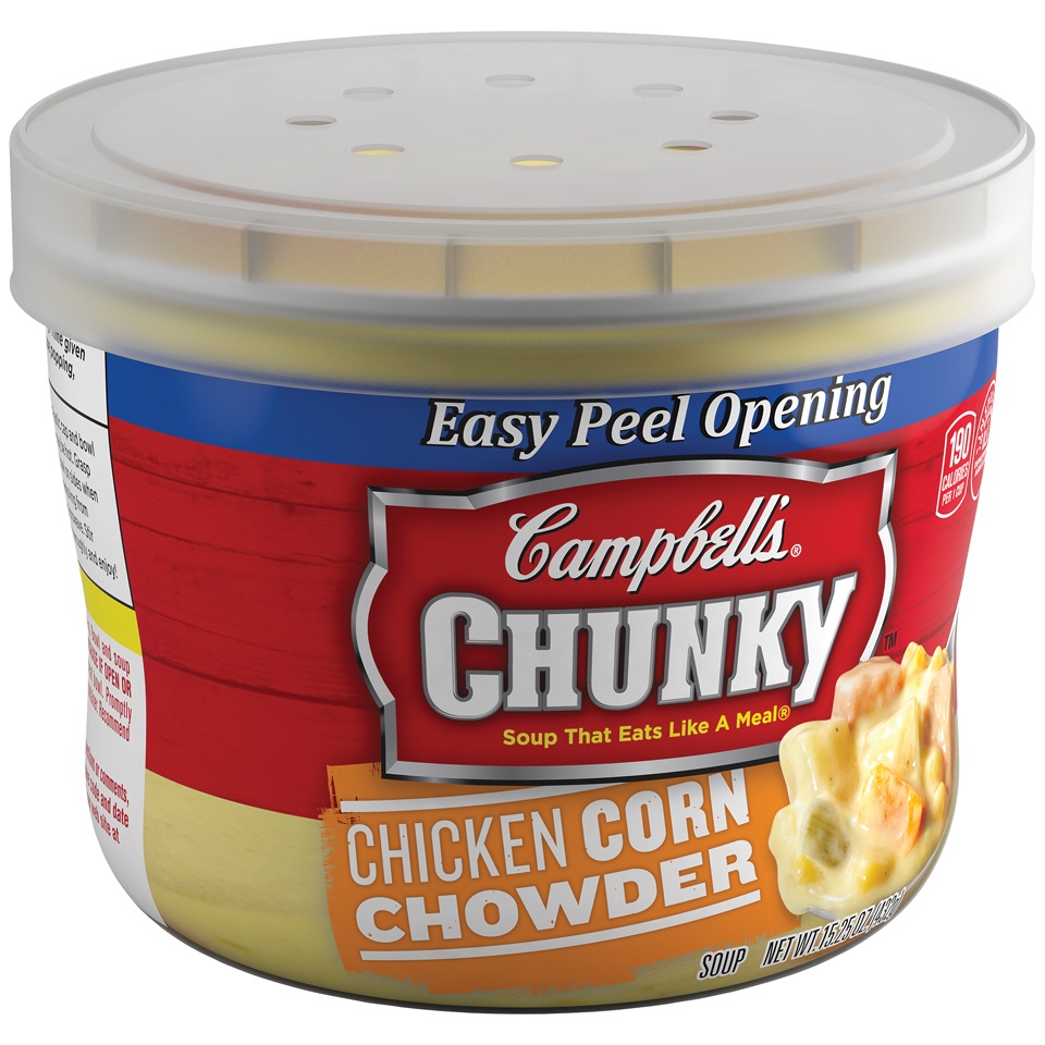 slide 1 of 6, Campbell's Chunky Chicken Corn Chowder Soup, 15.25 oz
