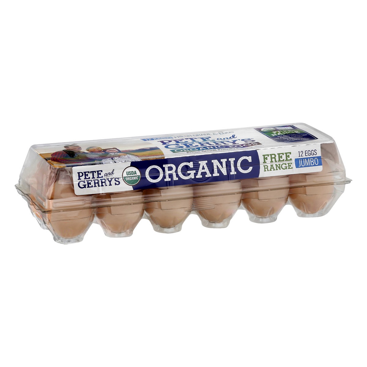 slide 8 of 9, Pete and Gerry's Free Range Brown Organic Jumbo Eggs 12 ea, 12 ct