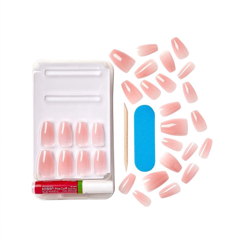 slide 7 of 7, Kiss Bare but Better Medium Sculpted Nails 1 ea, 1 ct