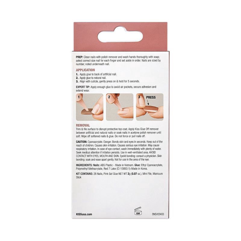 slide 2 of 7, Kiss Bare but Better Medium Sculpted Nails 1 ea, 1 ct