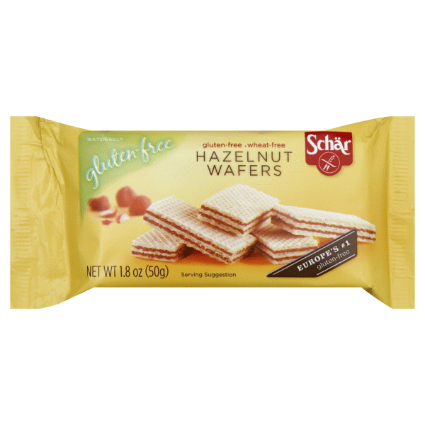 slide 1 of 1, Schär hazelnut wafers, 1.8 oz