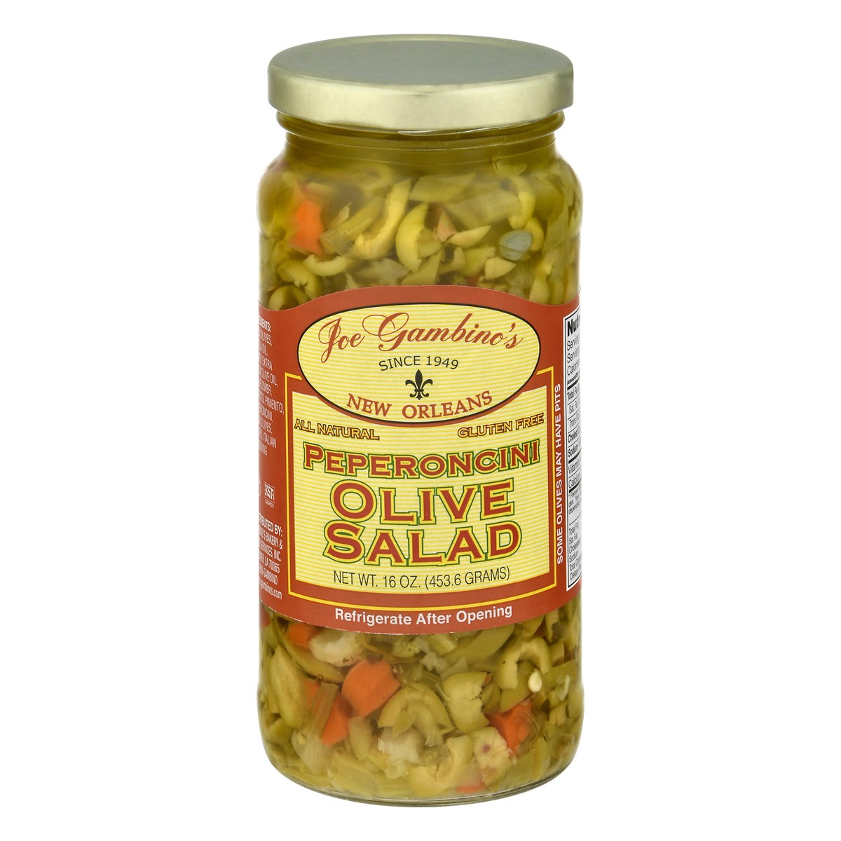 slide 8 of 13, Joe Gambinos Peperoncini Olive Salad - 16 oz, 16 oz