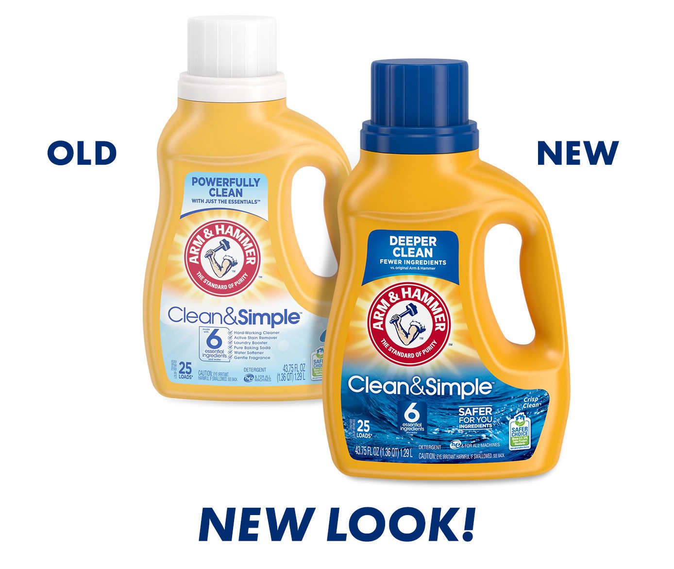 slide 5 of 5, ARM & HAMMER LAUNDRY DETERGENT Arm And Hammer Detergent, Simple Clean, 43.75 oz