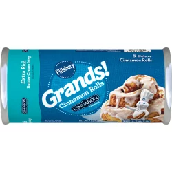 Pillsbury Grands! Cinnabon Refrigerated Cinnamon Rolls Extra Rich Butter Cream Icing