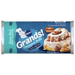 Pillsbury Grands! Cinnabon Refrigerated Cinnamon Rolls Extra Rich Butter Cream Icing