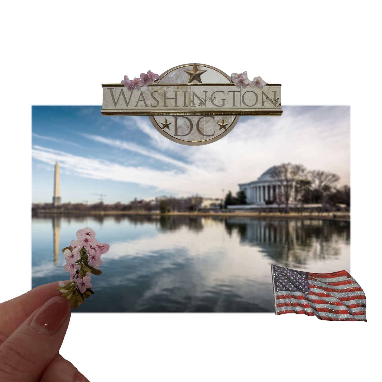 slide 5 of 5, Washington D.c. Stickers By Recollections, 4 in x 8.5 in