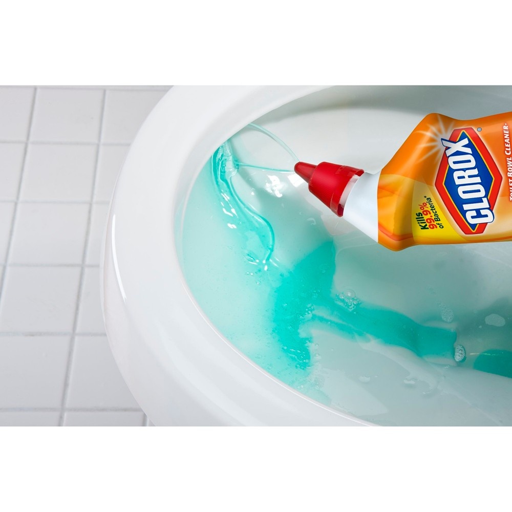 slide 3 of 5, Clorox Tough Stain Remover Toilet Bowl Cleaner, 24 fl oz